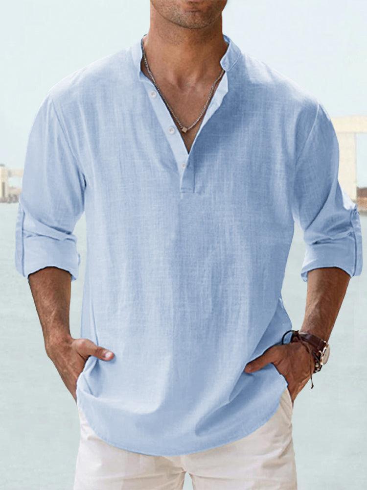 Men's Linen Resort Shirt-Outfit2Go