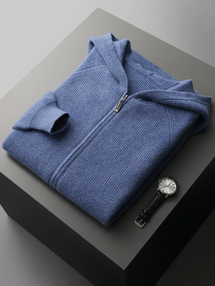 Men's Merino Wool Blend Hoodie-Outfit2Go