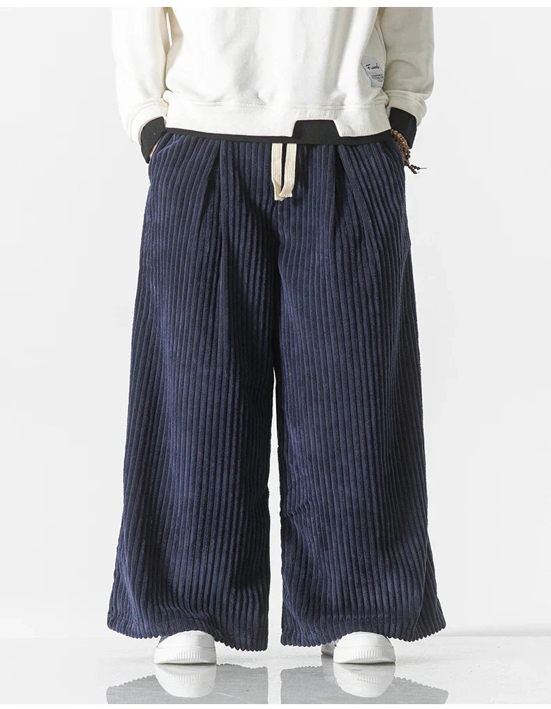 Men's Heritage Wide-Leg Corduroy Pants – Stylish Comfort and Versatility-Outfit2Go