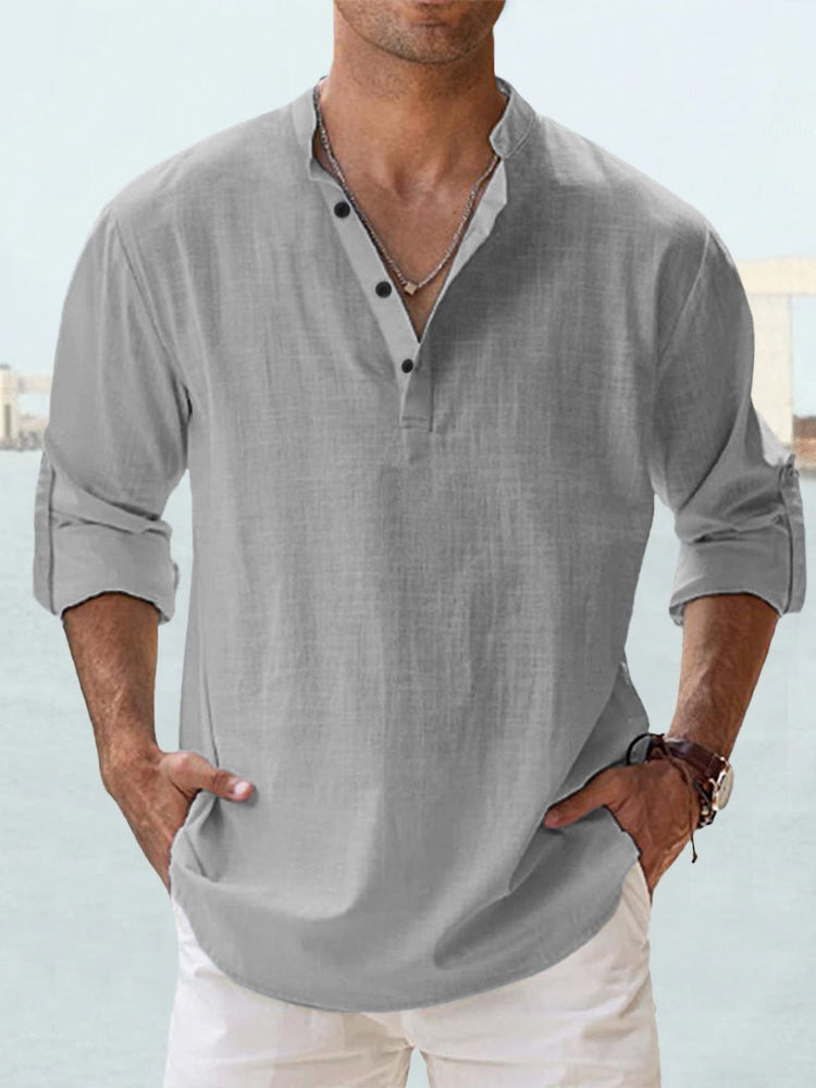 Men's Linen Resort Shirt-Outfit2Go