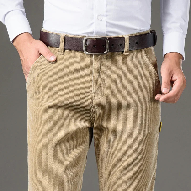 Men's Corduroy Pants Slim Fit Soft Fabric-Outfit2Go