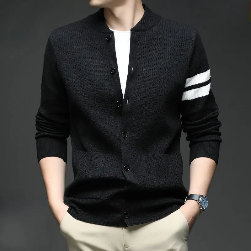 Men's Stripe Cardigan-Outfit2Go