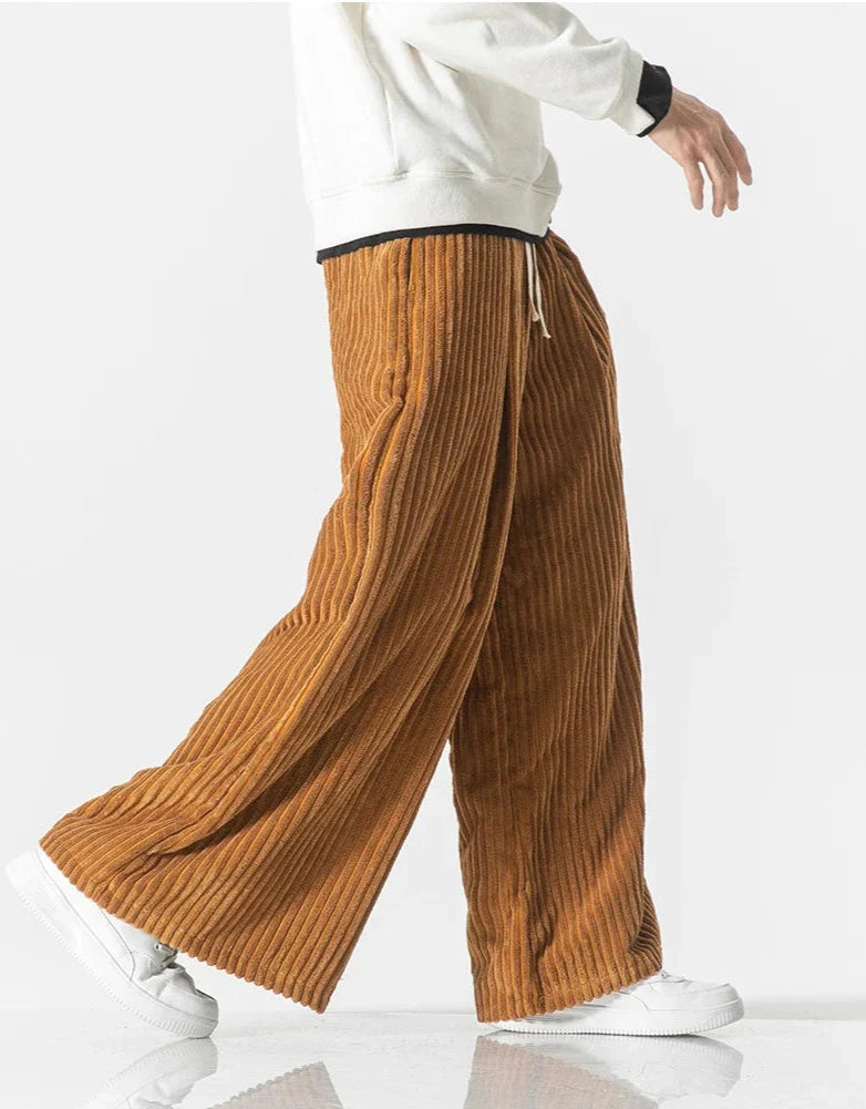 Men's Heritage Wide-Leg Corduroy Pants – Stylish Comfort and Versatility-Outfit2Go