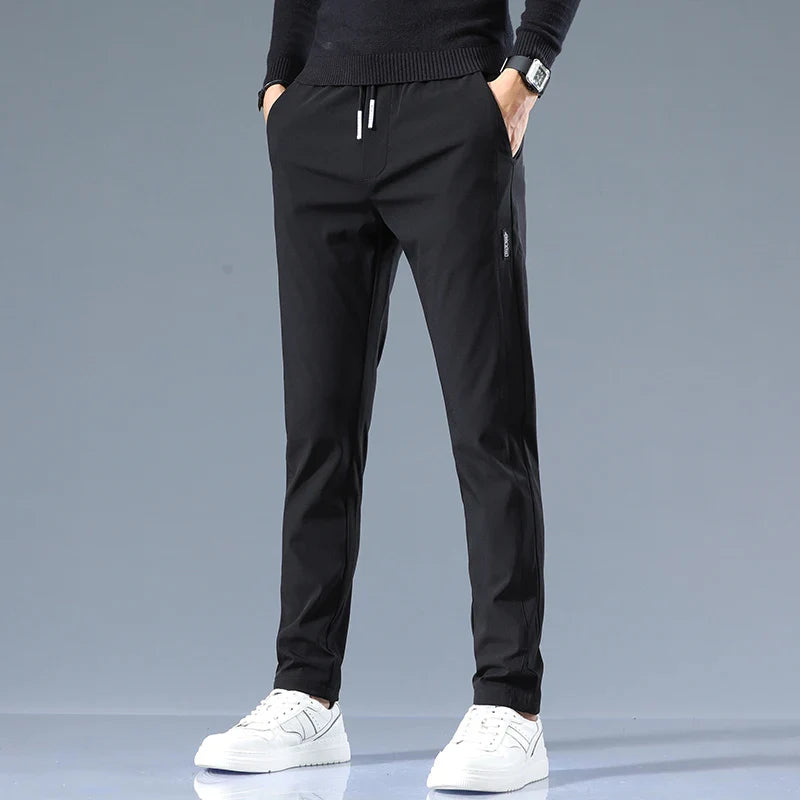 Men's Athletic Fit Trackline Pants with Moisture-Wicking Fabric-Outfit2Go