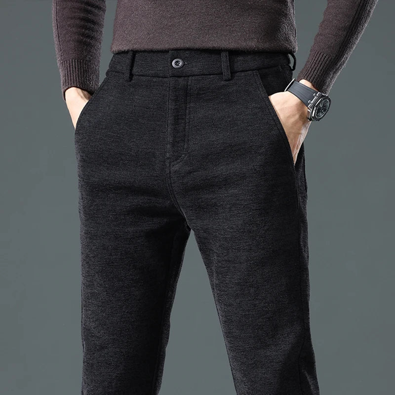 Men's Precision Flex Slacks Comfortable Fit Stretch Fabric-Outfit2Go