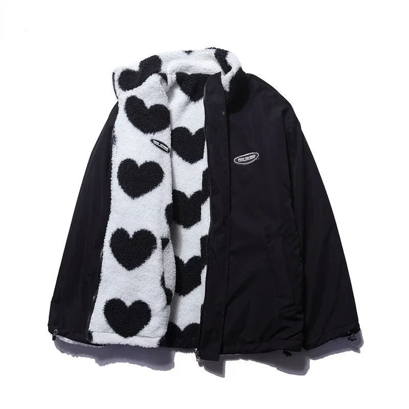 Womens Reversible Heart Jacket-Outfit2Go