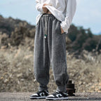 Men's Textured Joggers with Comfortable Fit-Outfit2Go