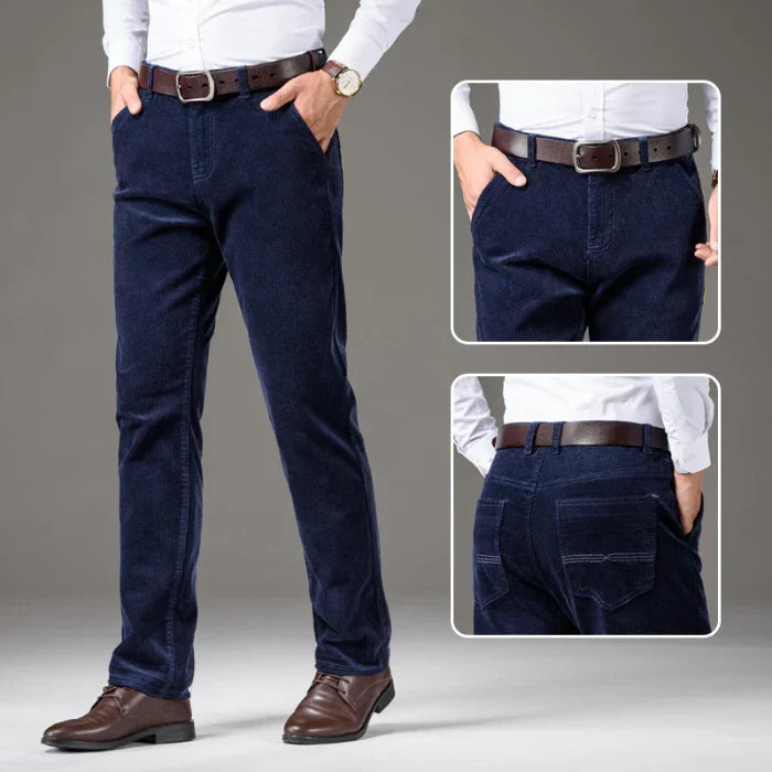 Men's Corduroy Pants Slim Fit Soft Fabric-Outfit2Go