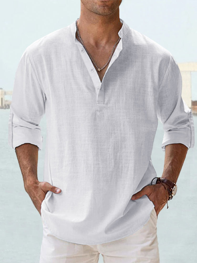 Men's Linen Resort Shirt-Outfit2Go