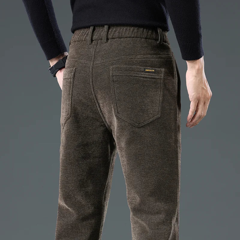 Men's Precision Flex Slacks Comfortable Fit Stretch Fabric-Outfit2Go