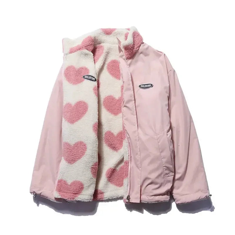 Womens Reversible Heart Jacket-Outfit2Go