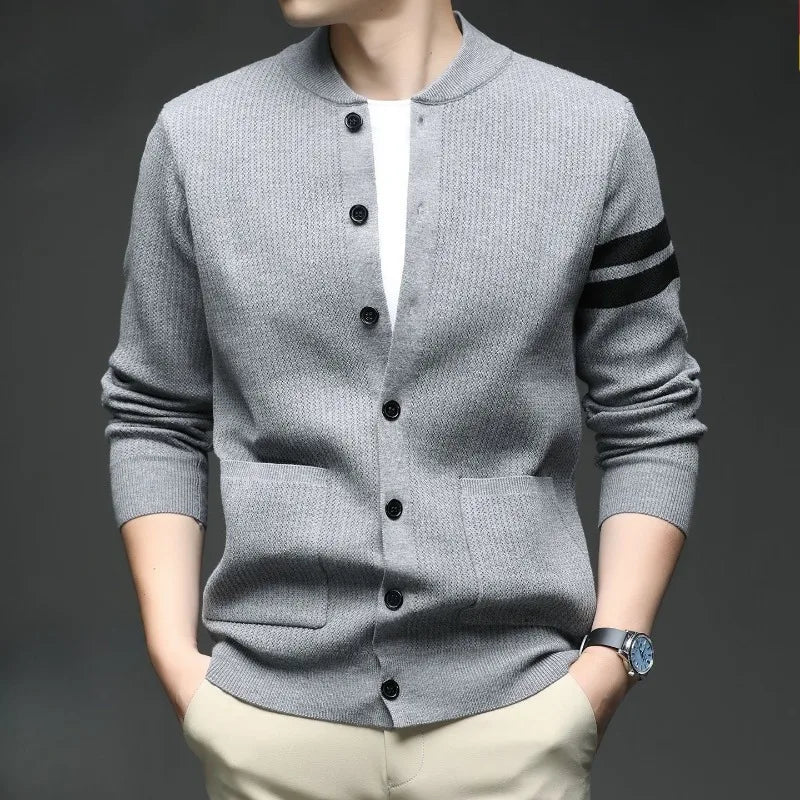 Men's Stripe Cardigan-Outfit2Go