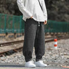 Men's Textured Joggers with Comfortable Fit-Outfit2Go