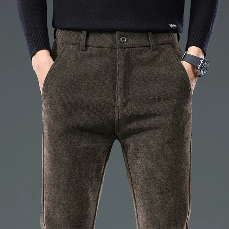 Men's Precision Flex Slacks Comfortable Fit Stretch Fabric-Outfit2Go