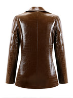 Women's Leather Blazer-Outfit2Go