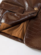 Women's Leather Blazer-Outfit2Go