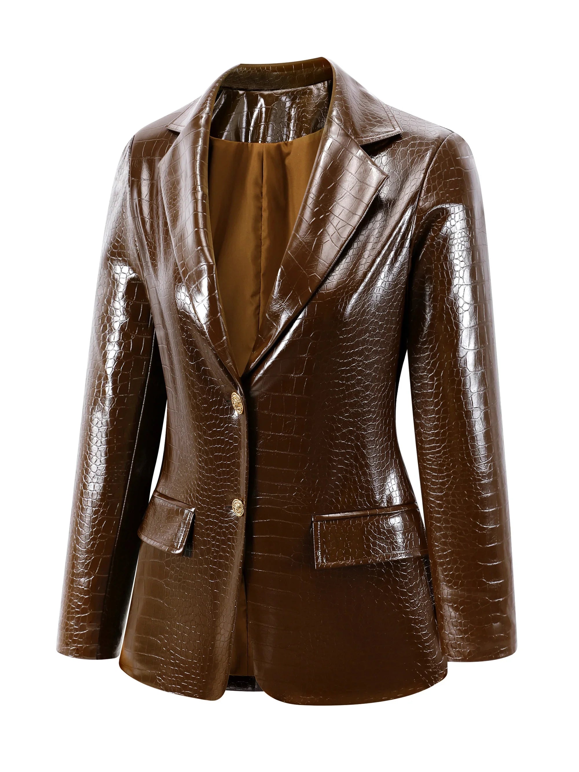 Women's Leather Blazer-Outfit2Go