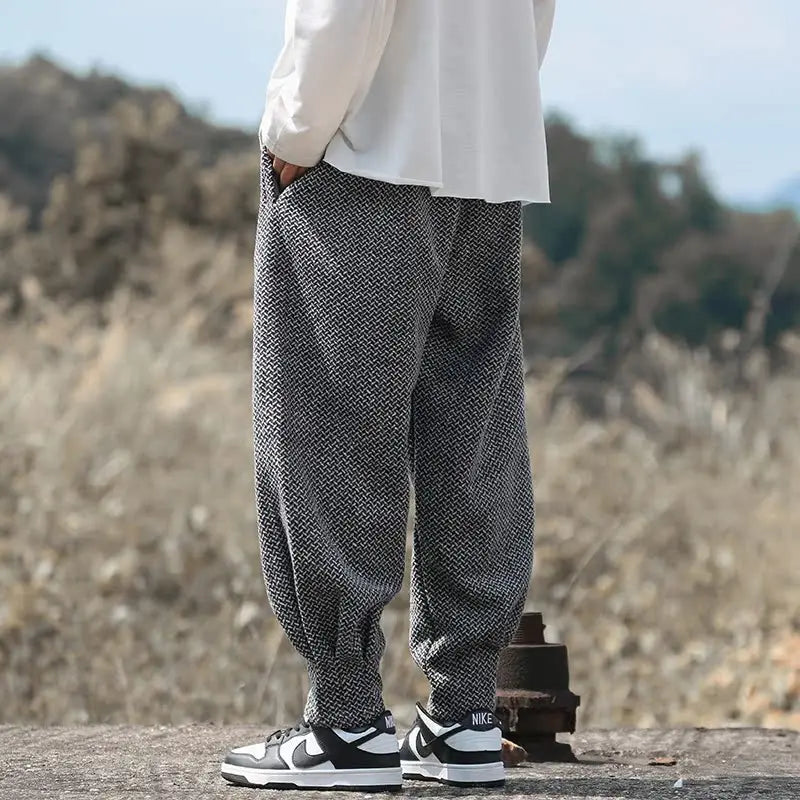 Men's Textured Joggers with Comfortable Fit-Outfit2Go