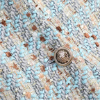 Women's Tweed Pearl Single Button Blazer-Outfit2Go