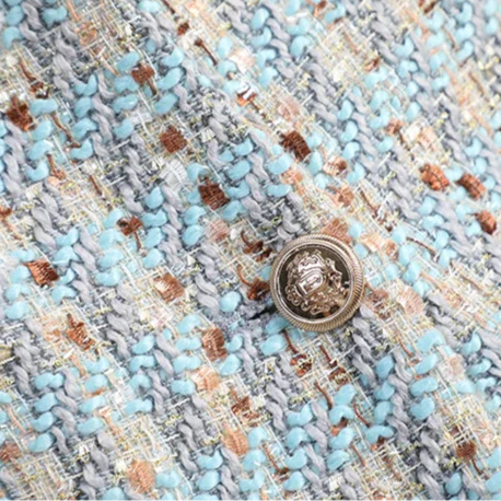 Women's Tweed Pearl Single Button Blazer-Outfit2Go