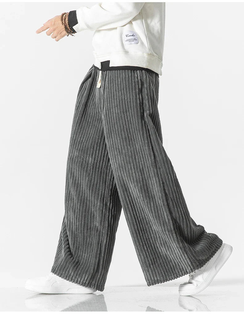 Men's Heritage Wide-Leg Corduroy Pants – Stylish Comfort and Versatility-Outfit2Go