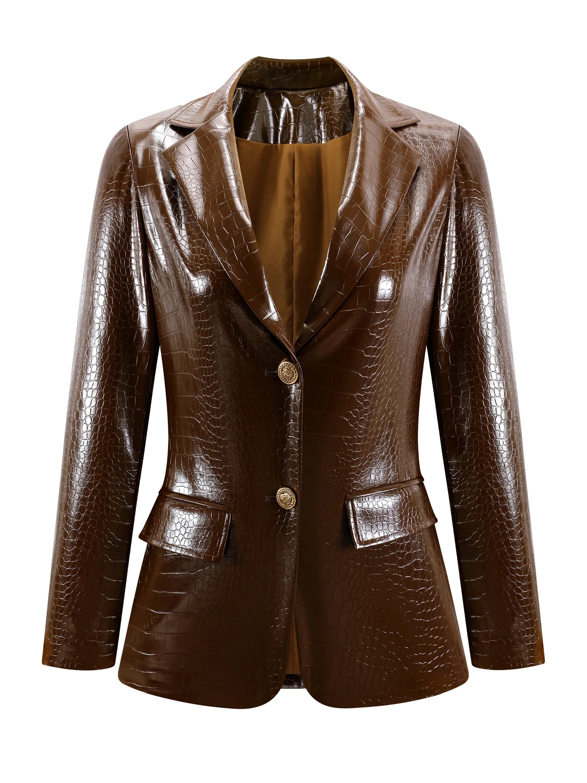 Women's Leather Blazer-Outfit2Go