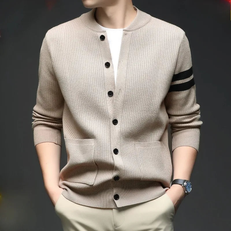 Men's Stripe Cardigan-Outfit2Go