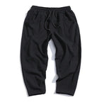 Men's Cropped Linen Pants - Katachi Style