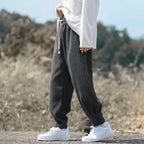 Men's Textured Joggers with Comfortable Fit-Outfit2Go