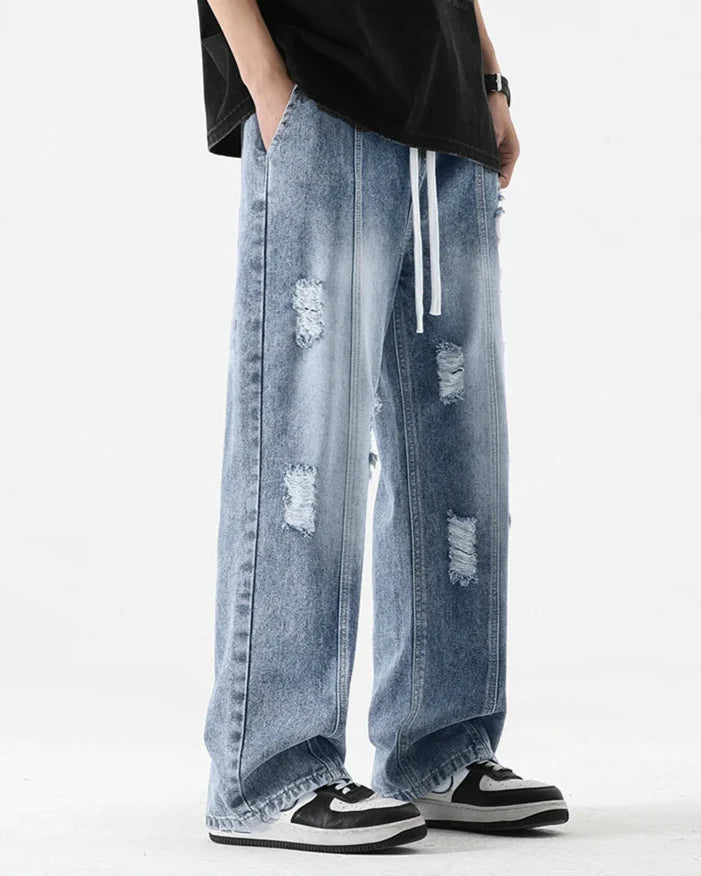 Men's Relaxed Fit Jeans with Comfortable Stretch-Outfit2Go