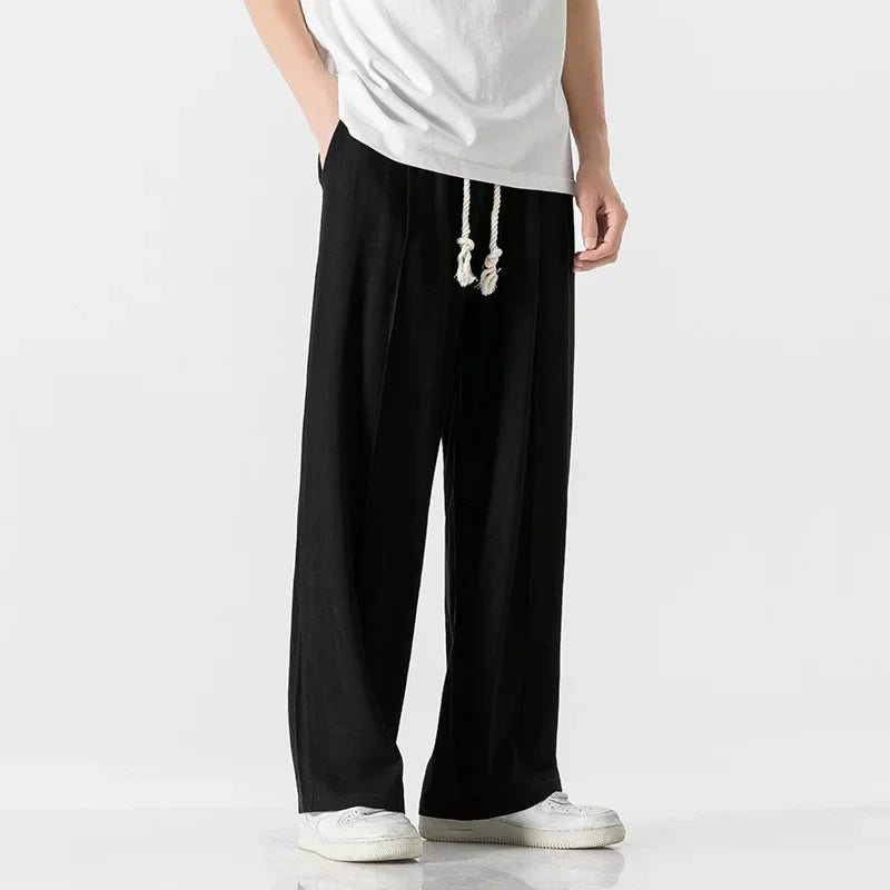 Men's Relaxed Fit Cotton Pants with Comfortable Stretch-Outfit2Go