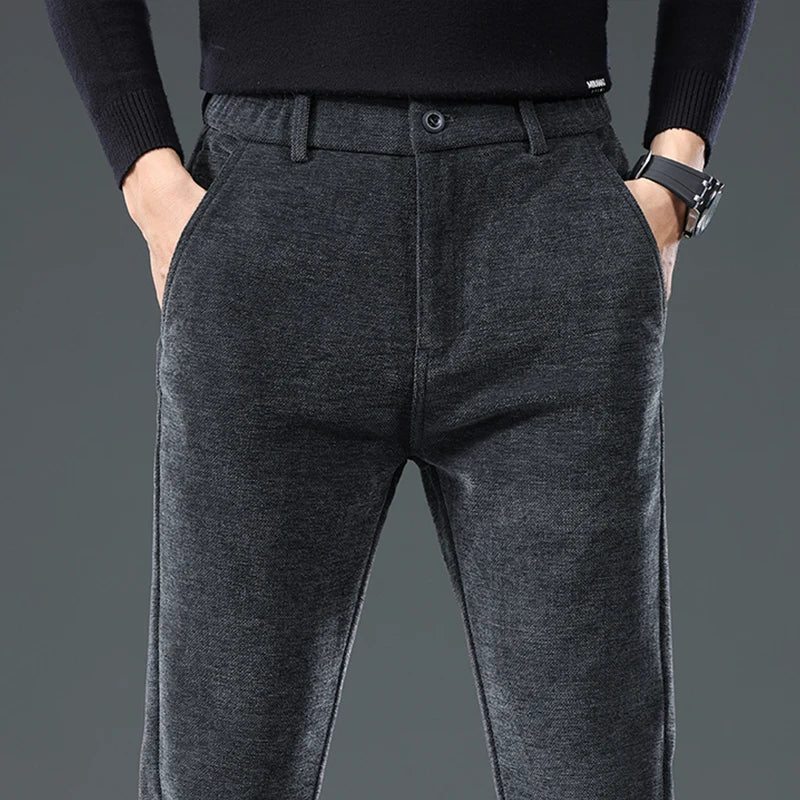 Men's Precision Flex Slacks Comfortable Fit Stretch Fabric-Outfit2Go