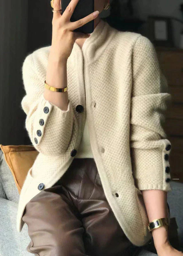 Women's Cozy Knitted Honey Sweater Jacket-Outfit2Go