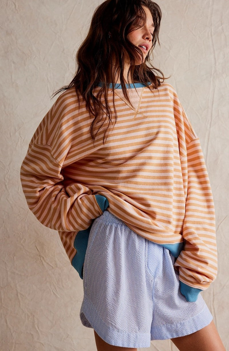 Women's Modern Striped Sweater-Outfit2Go
