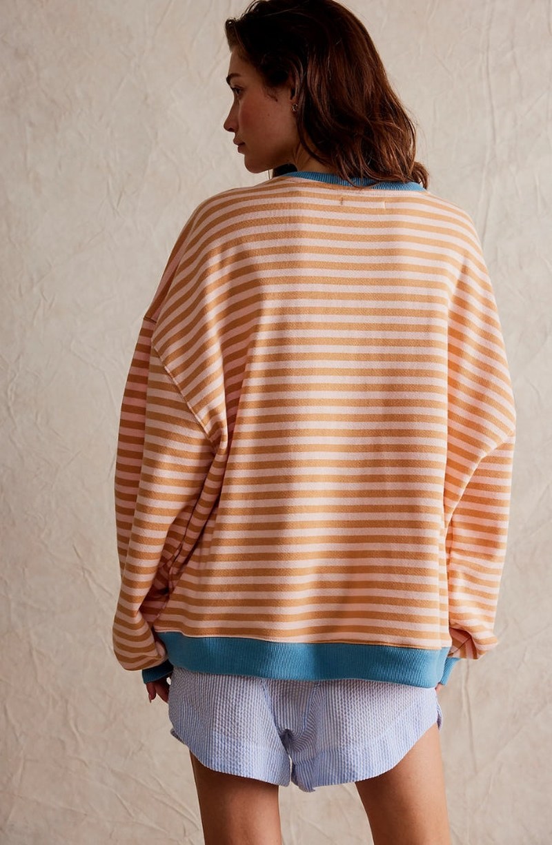 Women's Modern Striped Sweater-Outfit2Go