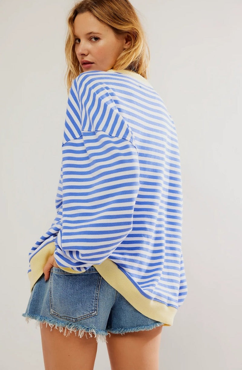 Women's Modern Striped Sweater-Outfit2Go