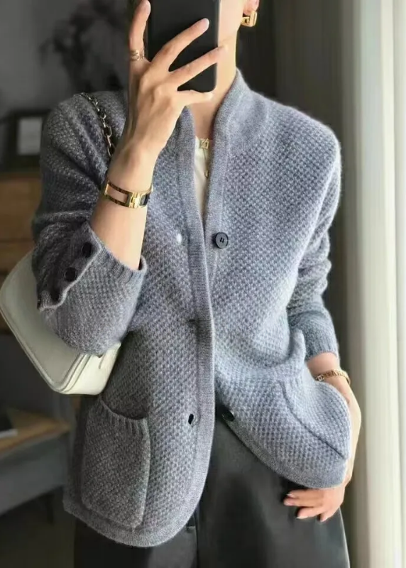 Women's Cozy Knitted Honey Sweater Jacket-Outfit2Go