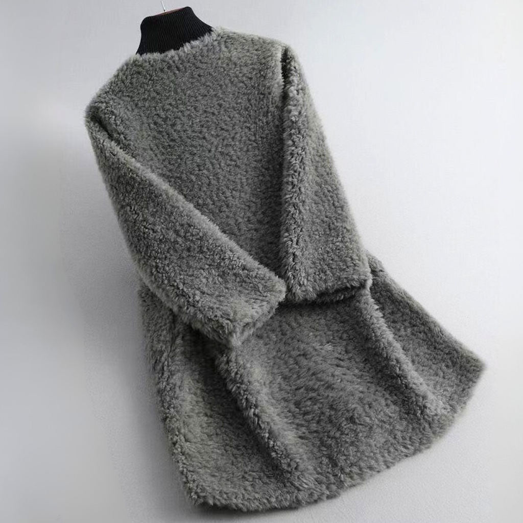 Women's Elegant Wool Coat-Outfit2Go