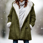 Women's Premium Suede Fleece Hooded Jacket-Outfit2Go