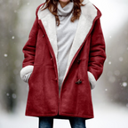 Women's Premium Suede Fleece Hooded Jacket-Outfit2Go