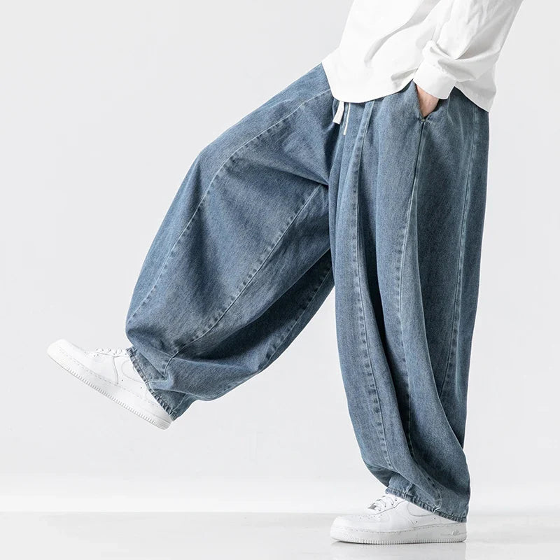 Men's Oversized Denim Pants with Limitless Comfort-Outfit2Go