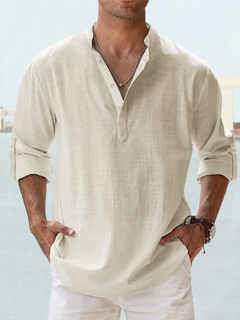Men's Linen Resort Shirt-Outfit2Go