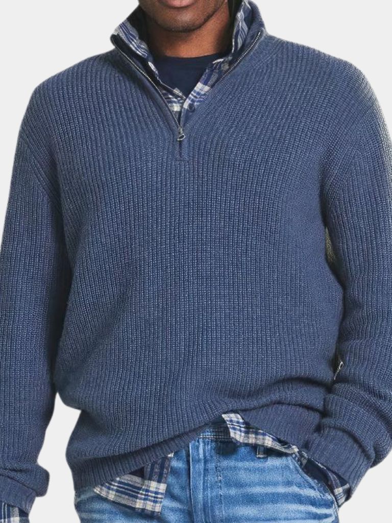 Men's Classic Highland Quarter-Zip Sweater-Outfit2Go