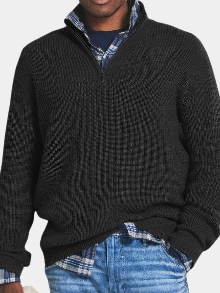 Men's Classic Highland Quarter-Zip Sweater-Outfit2Go