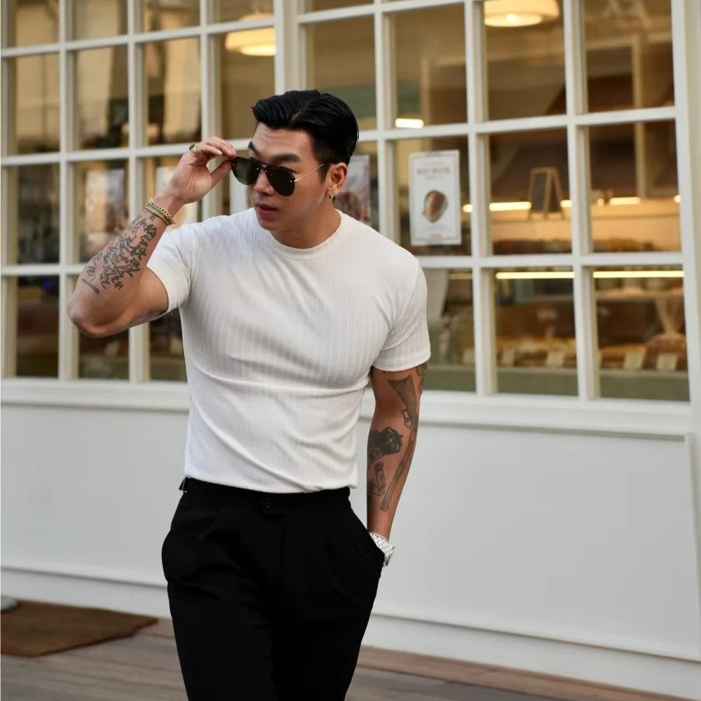 Men's Flex-Fit T-Shirt Comfortable Fabric for Everyday Wear-Outfit2Go