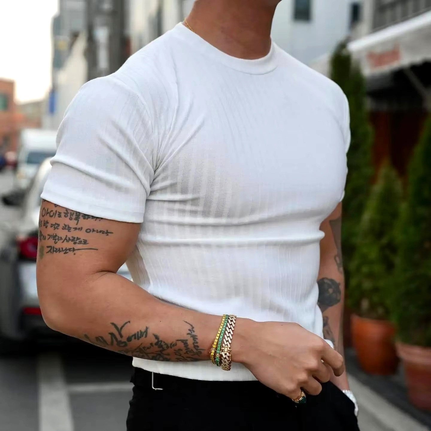 Men's Flex-Fit T-Shirt Comfortable Fabric for Everyday Wear-Outfit2Go