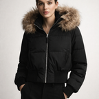 Women's Down Jacket - Stylish and Warm Outerwear-Outfit2Go