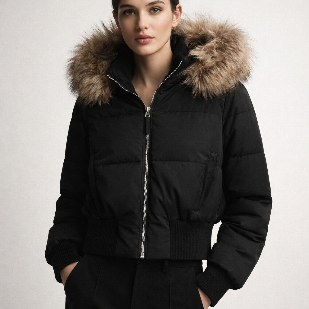 Women's Down Jacket - Stylish and Warm Outerwear-Outfit2Go