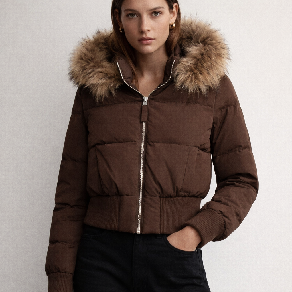 Women's Down Jacket - Stylish and Warm Outerwear-Outfit2Go