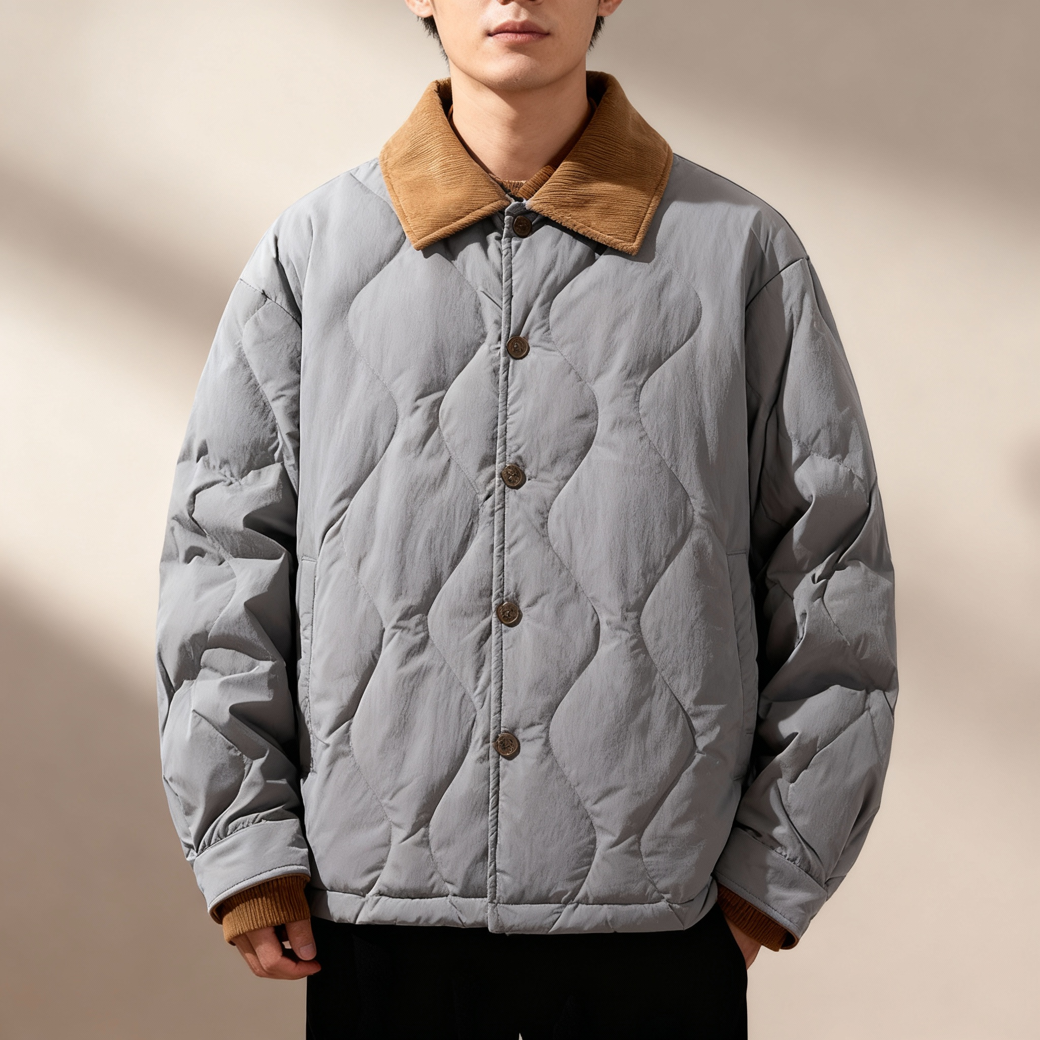 Men's Quilted Corduroy Jacket-Outfit2Go